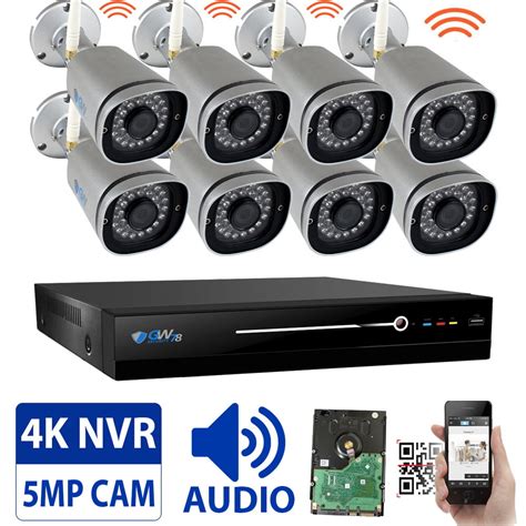 5 Megapixel Video And Audio Wireless Security Camera System 8ch 4k Nvr