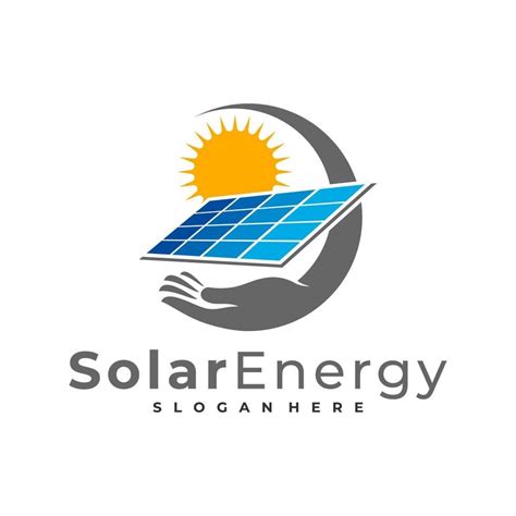 Care Solar Logo Vector Template Creative Solar Panel Energy Logo