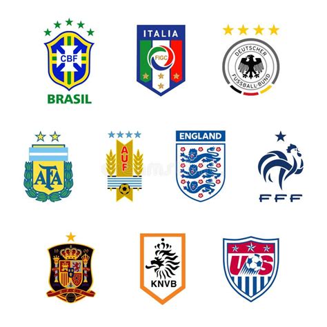 Italian Football Clubs Logos Editorial Photography Illustration Of