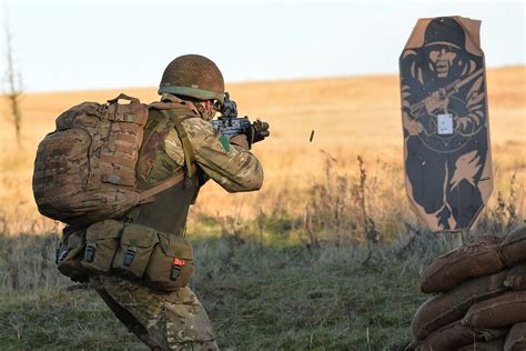 Soldiers From C Company 3 Para During Live Firing Training On