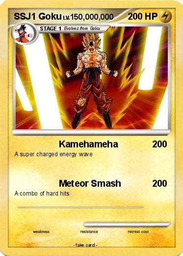 Pokémon Ssj1 Goku 7 7 Kamehameha My Pokemon Card