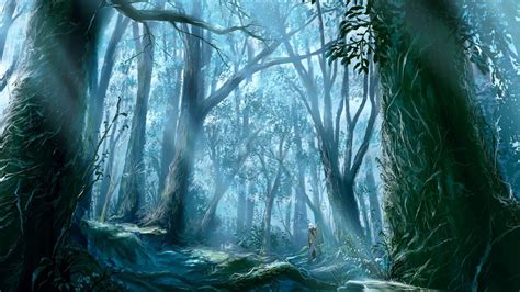 This collection presents the theme of anime wallpapers. Anime Forest Backgrounds - Wallpaper Cave