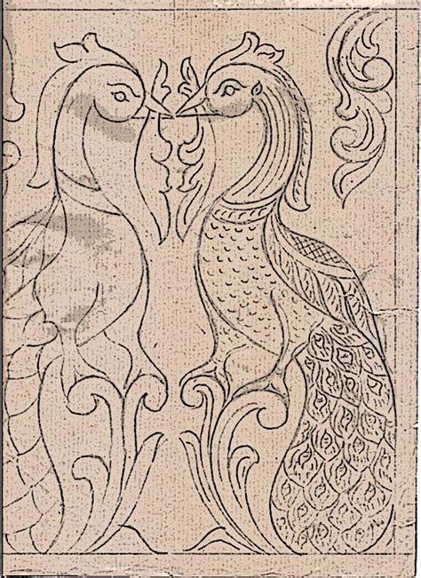 Meenal Creations Peacocks Sketch