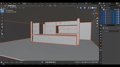 Blender 3d Kitchen Modeling Part 1 Youtube