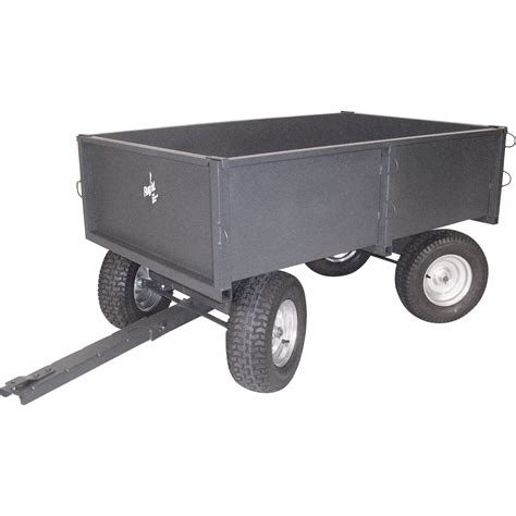 Precision Products 4 Wheel Steerable Dual Axle Trailer Cart — 2000 Lb