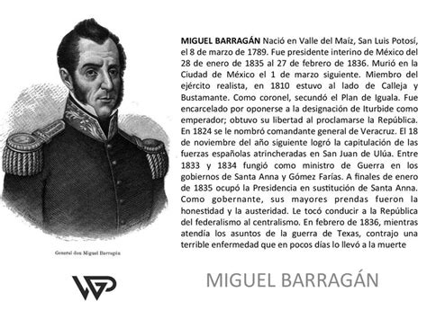 Miguel Barragán MiguelBarragan Mexico PresidentesdeMexico