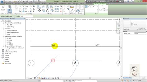 Revit Structure For Beginners Part 2 Grid And Levels Youtube
