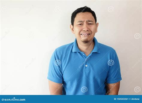 Funny Asian Man Crying Stock Image Image Of Funny Emotion 150543261