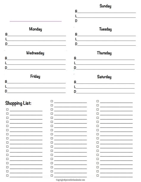 Weekly Planner Template Pdf Printable The Calendar