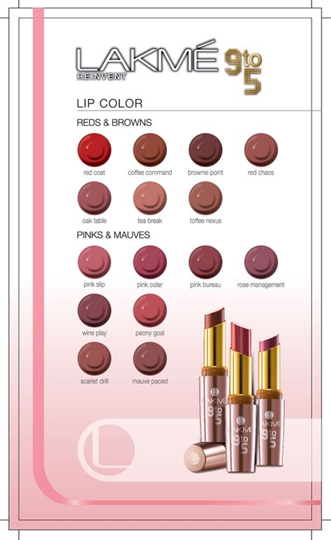 Lakme Lip Color 9 To 5 Shade Cardvanitynoapologiesindian Makeup And Beauty Blog