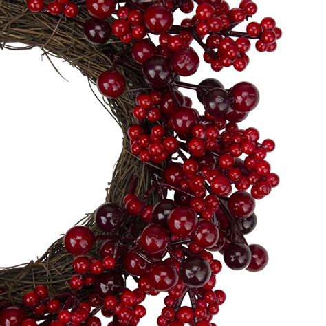 northlight mixed berries artificial christmas twig wreath 12 inch unlit wayfair canada