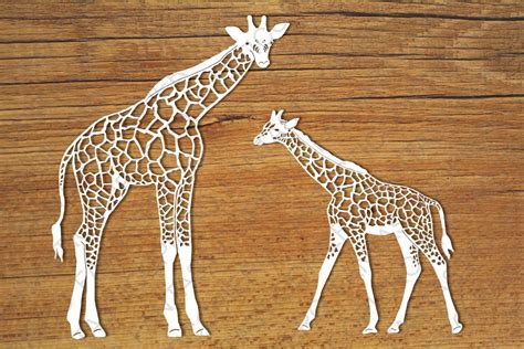 Giraffes Svg Files For Silhouette Cameo And Cricut Giraffes Clipart