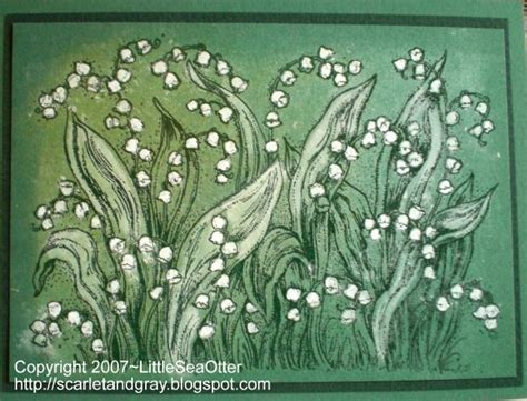 Northwoods Lily Of Valley Monochromo Card Making Inspiration Flower