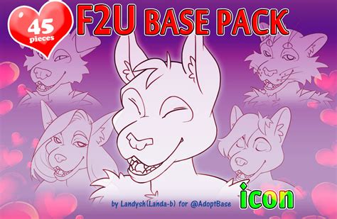 F2u Furry Icon Base Pack By Adoptbase On Deviantart