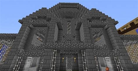 Stone Mansion Great For Survivaltown Hall Minecraft Map