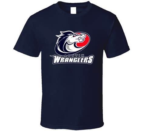 Austin Wranglers Arena Football League Team Fan Logo T Shirt