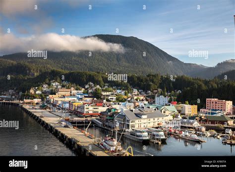 Usa Alaska Ketchikan The Port Of Ketchikan Stock Photo Alamy