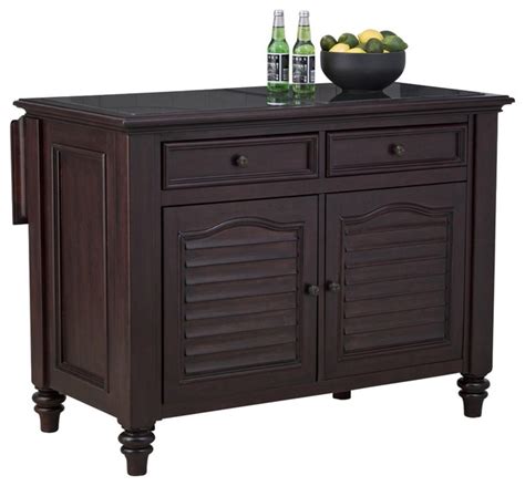 Potterybarn.com has been visited by 100k+ users in the past month Bermuda Espresso Expandable Kitchen Island - Farmhouse ...