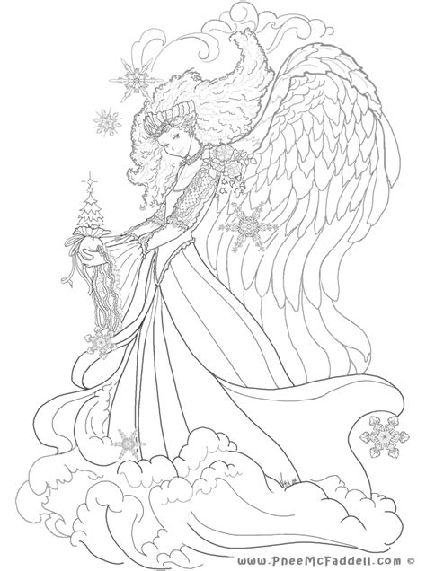 fairy coloring pages  adults    print