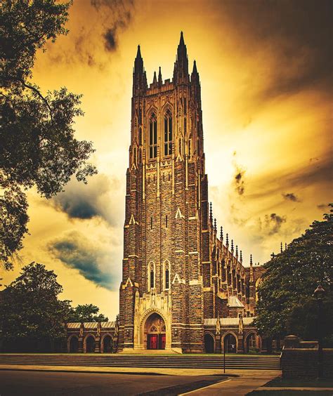 Duke University Chapel At Dusk Photograph By Mountain Dreams Fine Art