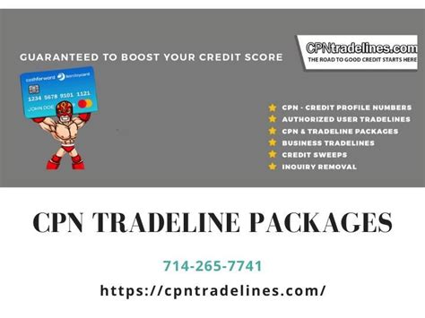 Cpn Tradeline Packages Tradelines Good Credit Authorized User