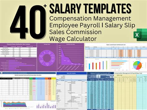 40 Salary Templates: Employee Payroll ǀ Wage Calculator ǀ - Etsy