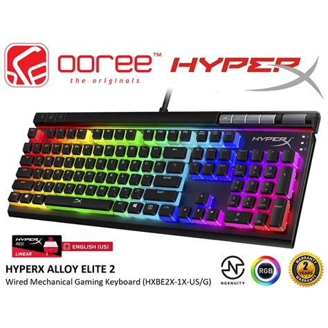 Hyper X Hyperx Alloy Elite 2 Wired Rgb Mechanical Gaming Keyboard With