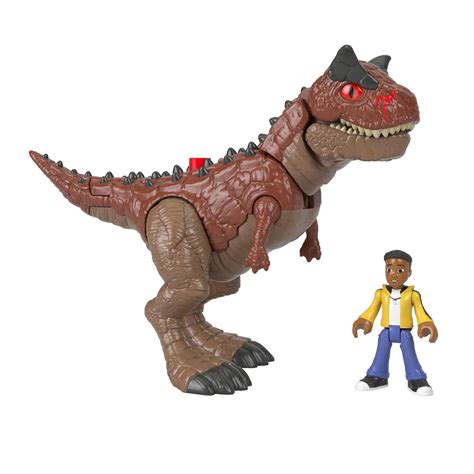 Imaginext Jurassic World Camp Cretaceous Carnotaurus And Darius Dinosaur