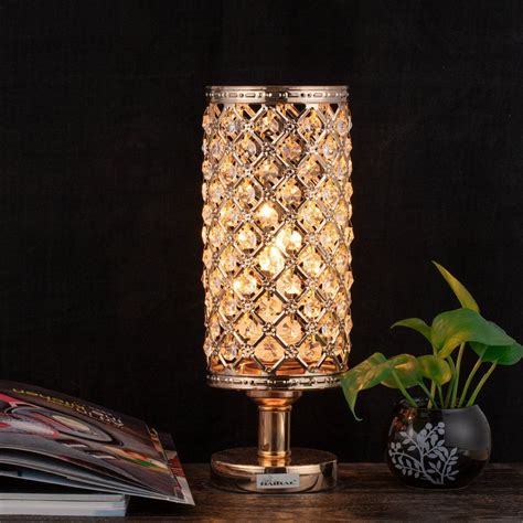 Solaris contemporary table lamp, minimalist modern luxe table bedside lamp light in gold, white and black, 35cm tall thecollectorsedit. HAITRAL Crystal Bedside Table Lamps - Modern Gold ...