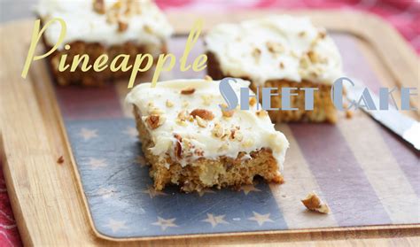 You start with butter and water in a large saucepan on the stove. Half Baked: Pineapple Sheet Cake