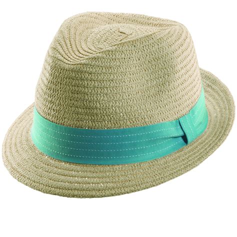 Paper Braid Fedora With Colored Ribbon Explorer Hats