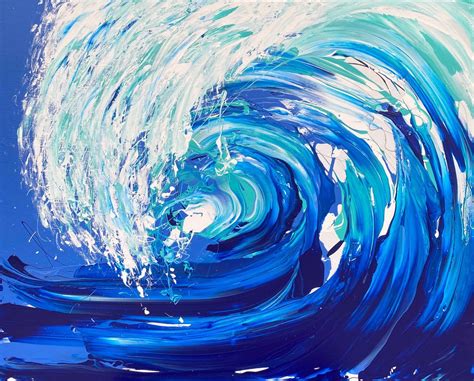 Wave Series Spring 2020 2020 Acrylic Painting By Annette Spinks