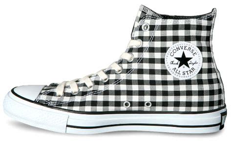 Pin By Sophie Cerrito On My Style Pinboard Chuck Taylors Gingham Check Black White Converse