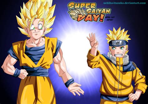 Goku E Naruto Super Saiyan Day By Robertdraw On Deviantart