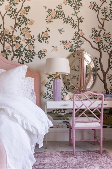 Pink Bedroom Girl Gracie Wallpaper The Glam Pad
