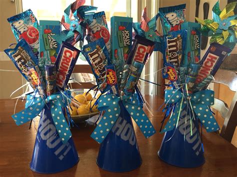 Everything from little gifts to get them motivated for the big game to end of season gifts. Cheerleader megaphone candy bouquet | Cheer gifts ...