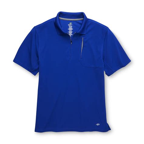 Nordictrack Mens Big And Tall Zip Front Polo Shirt