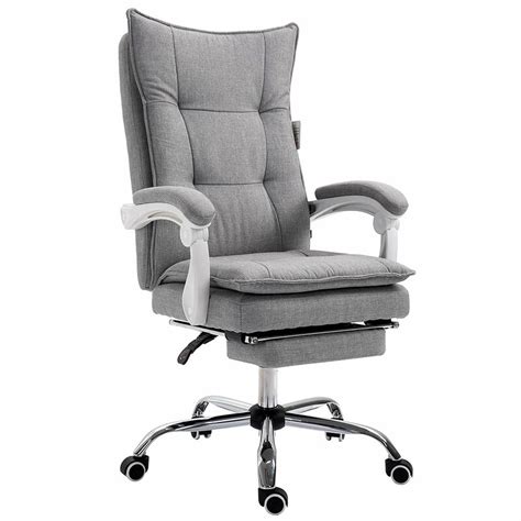 Executive chair ergonomic massage office chair with armrests and footrest,adjustable height 145° recline and 360° rolling swivel, with lumbar support(color:fabric,size:gray). Symple Stuff Ergonomic Executive Chair & Reviews | Wayfair ...