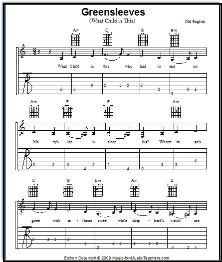 Christmas Sheet Music For Guitar Free Tabs And Chords For What Child