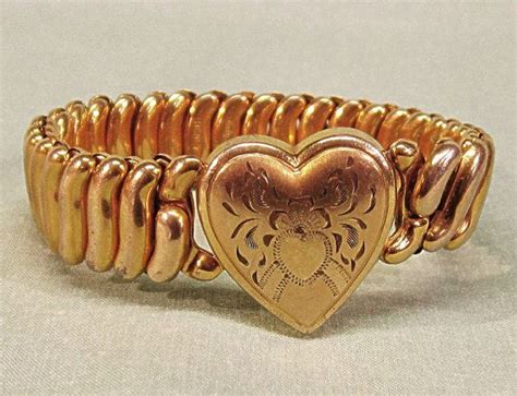 Lady Launton Bigney Gold Filled Expansion Heart Bracelet Heart