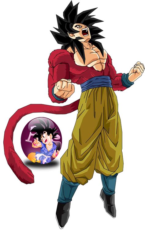 Ssj4 Goku Render By Animesennin On Deviantart