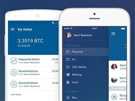 You can use this wallet as a source of funds to make instant purchases. Coinbase for iOS & Android | Android design, Android, Ios