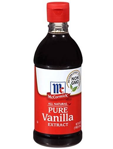 Safe for many with allergies, it is also free of corn syrup and glutens. McCormick All Natural Pure Vanilla Extract, 16 fl oz Only ...