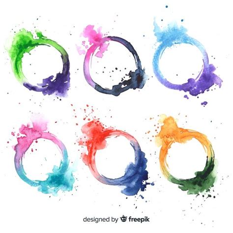 Watercolor Stain Collection Free Vector Free Vector Freepik