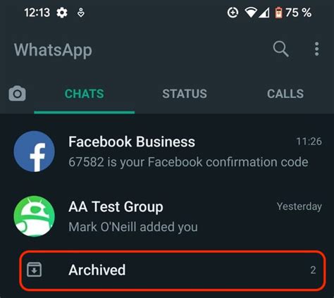 How To Archive Or Unarchive A Chat In Whatsapp Android Authority