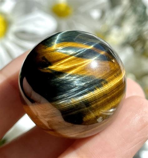 Natural Flashy Quality Mm Blue Yellow Tiger S Eye Etsy In