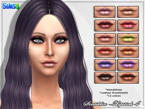 Glossy Lipstick 4 Sims 4 Lips