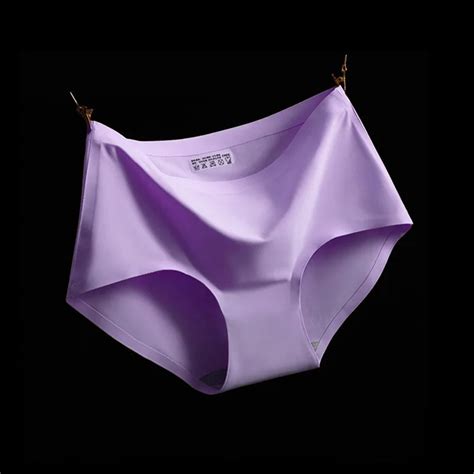 yasemeen one piece seamless briefs sexy ice silk seamless underwear plus size seamless panties