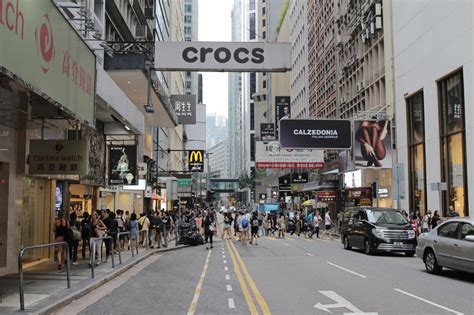 Street At Central Of Hong Kong Editorial Photography Image Of Street