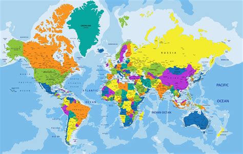 World Political Map Mappa Del Mondo Geografia Mondo Mappe Porn Sex My